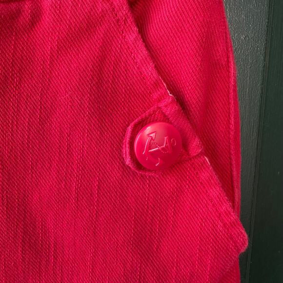 2/$30 Belle by Kim Gravel QVC Flexibelle Sailor Boot Cropped Pants Red Nautical - Picture 6 of 11